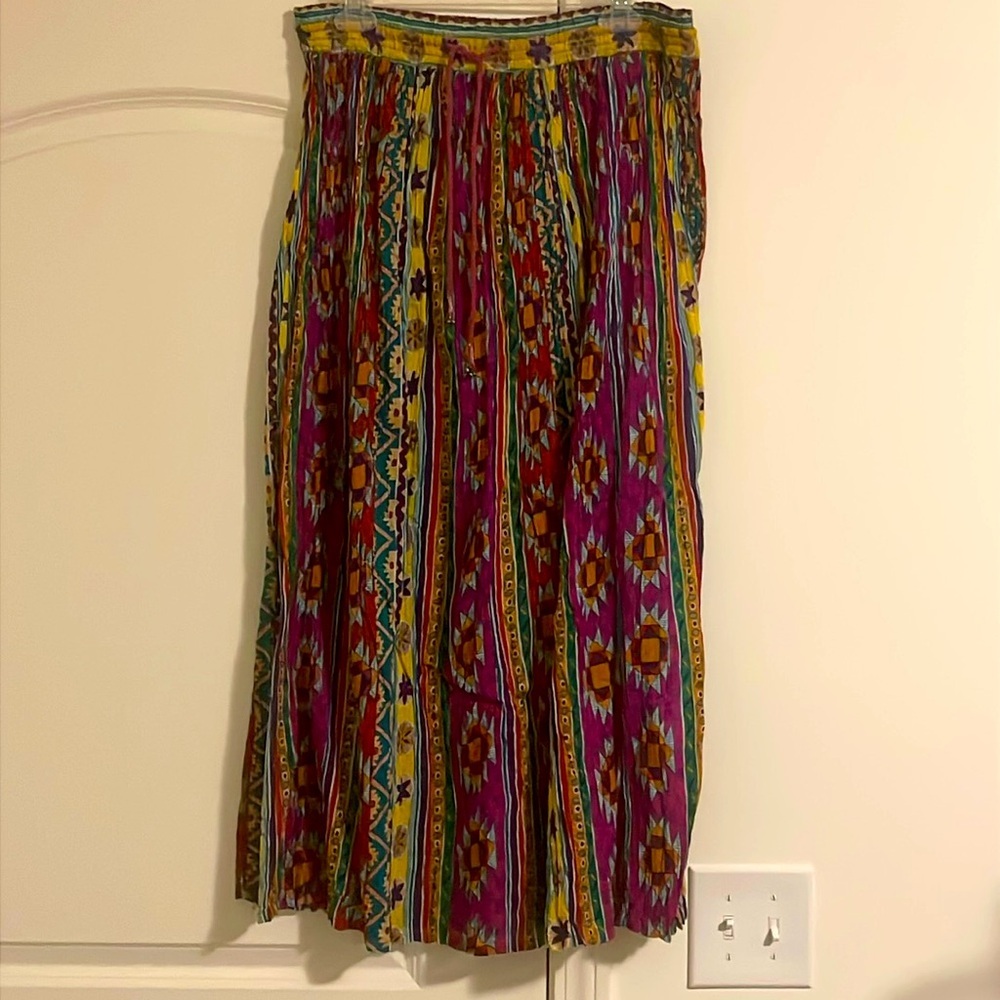 NWT Vintage Adini Sheer Skirt Cotton Lite Full India Size S/M NWT